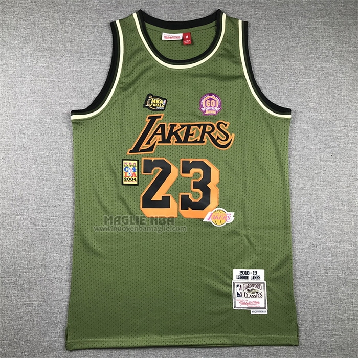 Maglia
 Lebron James NO 23 Los Angeles Lakers Mitchell & Ness 2018-19 Verde
